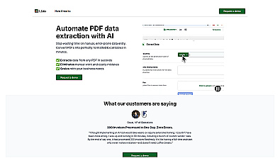 Lido PDF Data Extraction