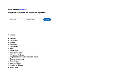 REACT Patterns