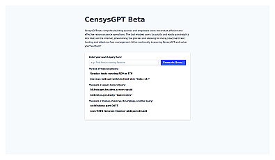 CensysGPT