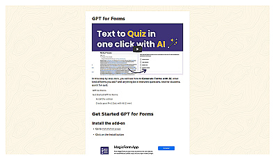 GPT for forms
