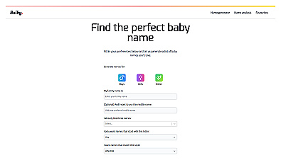 Baiby - Baby Name Generator