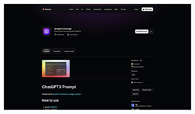 ChatGPT Prompts for Raycast