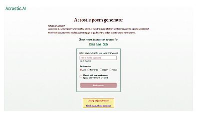 Acrostic AI
