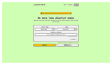 PlayListNameAI