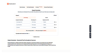 Grade Calculator AI