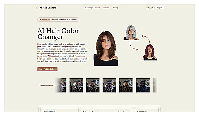 AI hair color changer