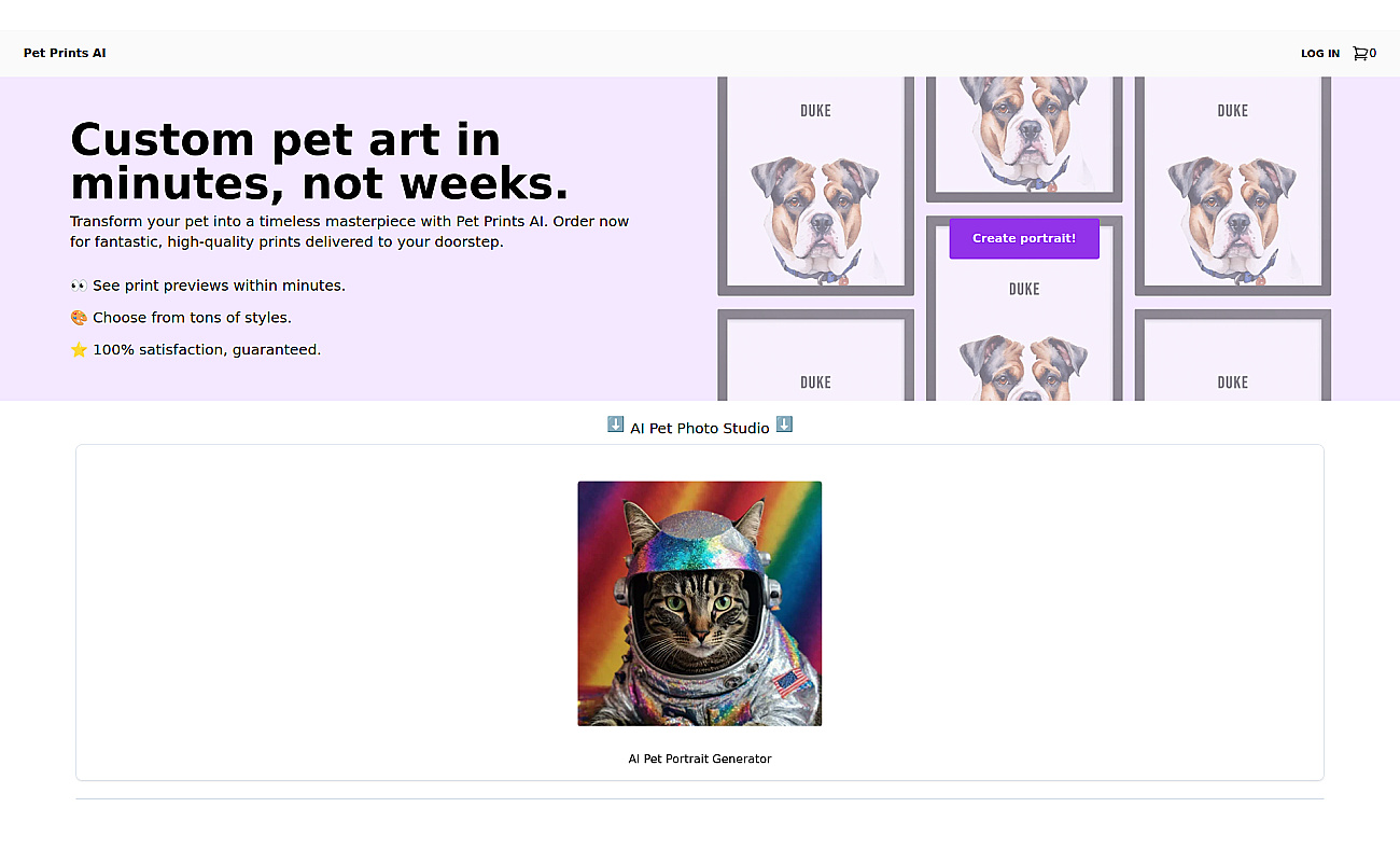 Pet Prints AI screenshot