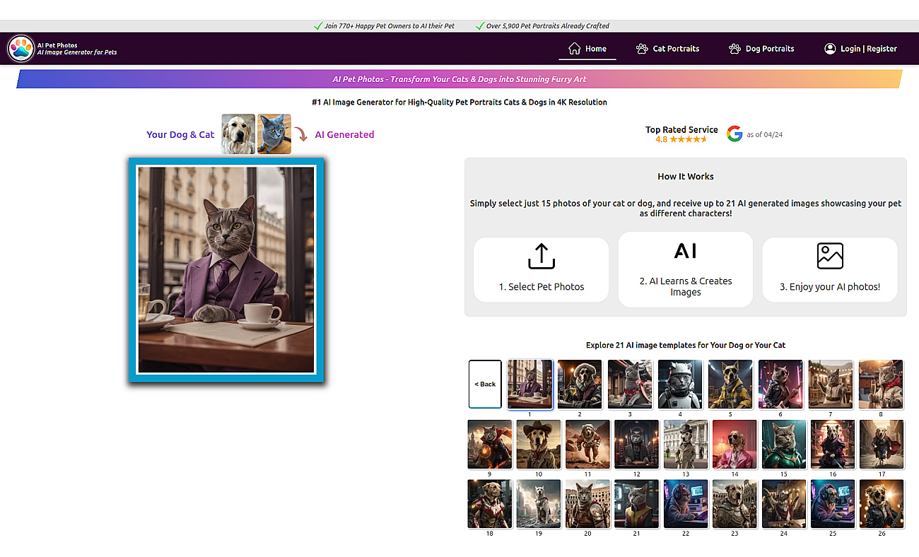 AI Pet Photos screenshot