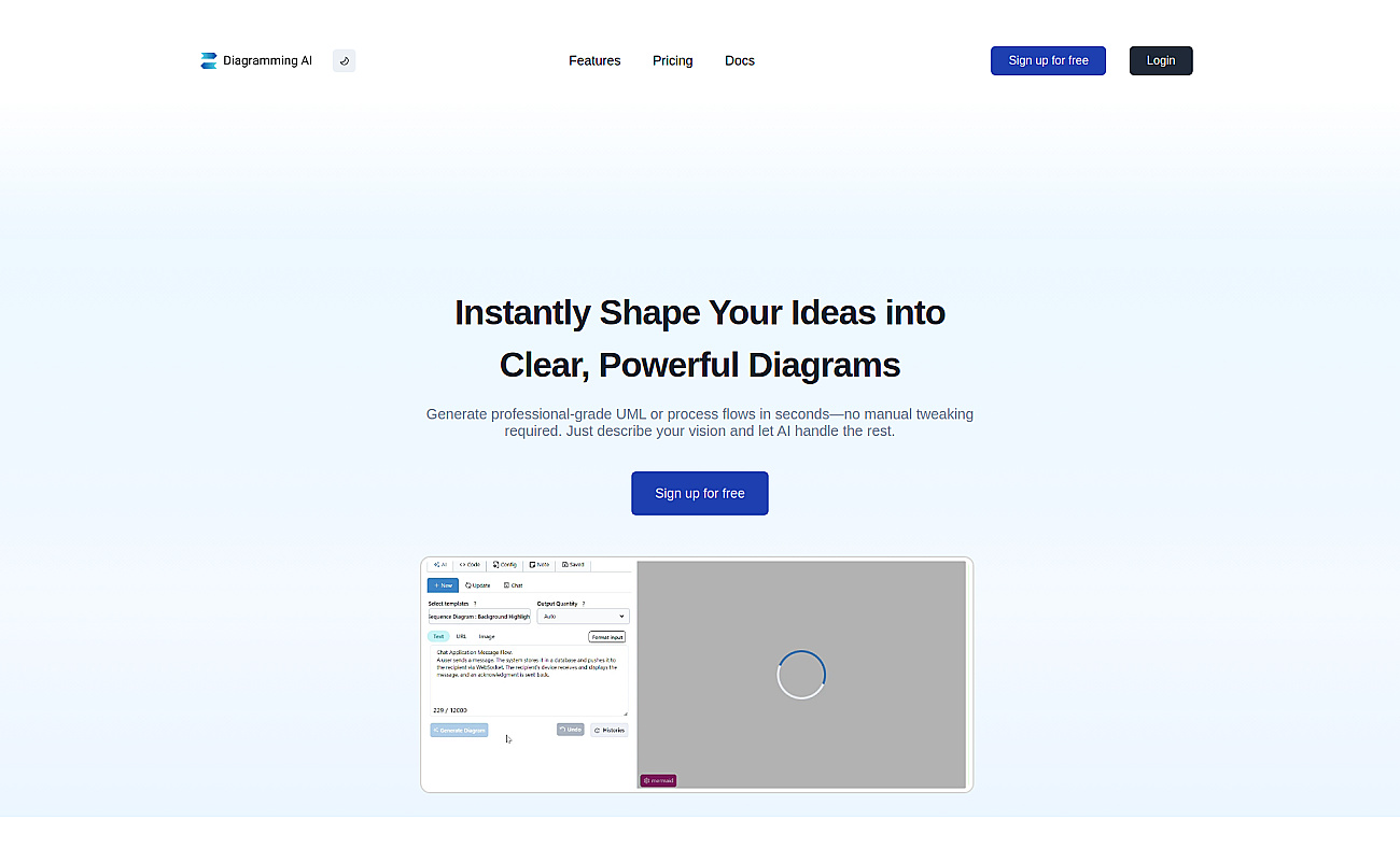 Diagramming screenshot