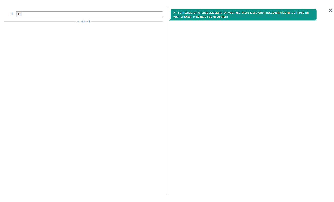 Zeus Notebook screenshot