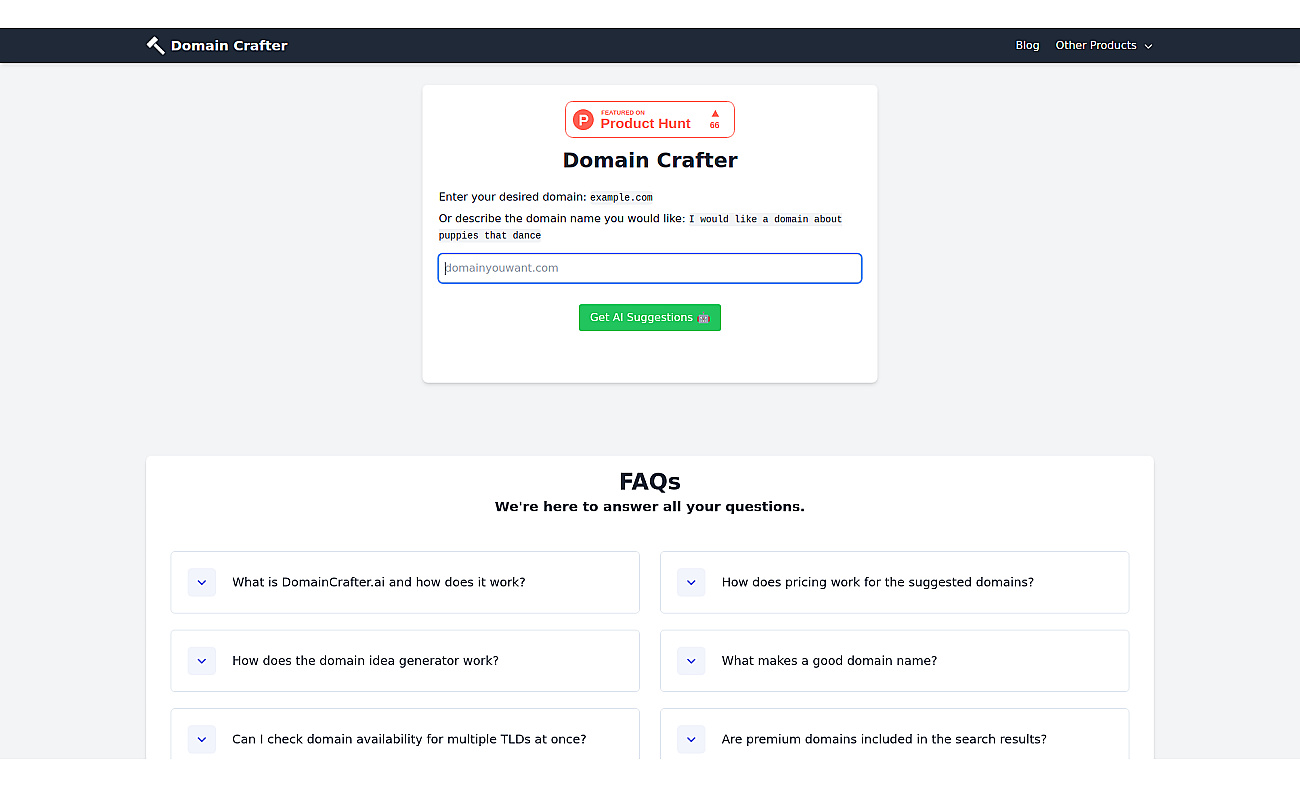 Domain Crafter screenshot