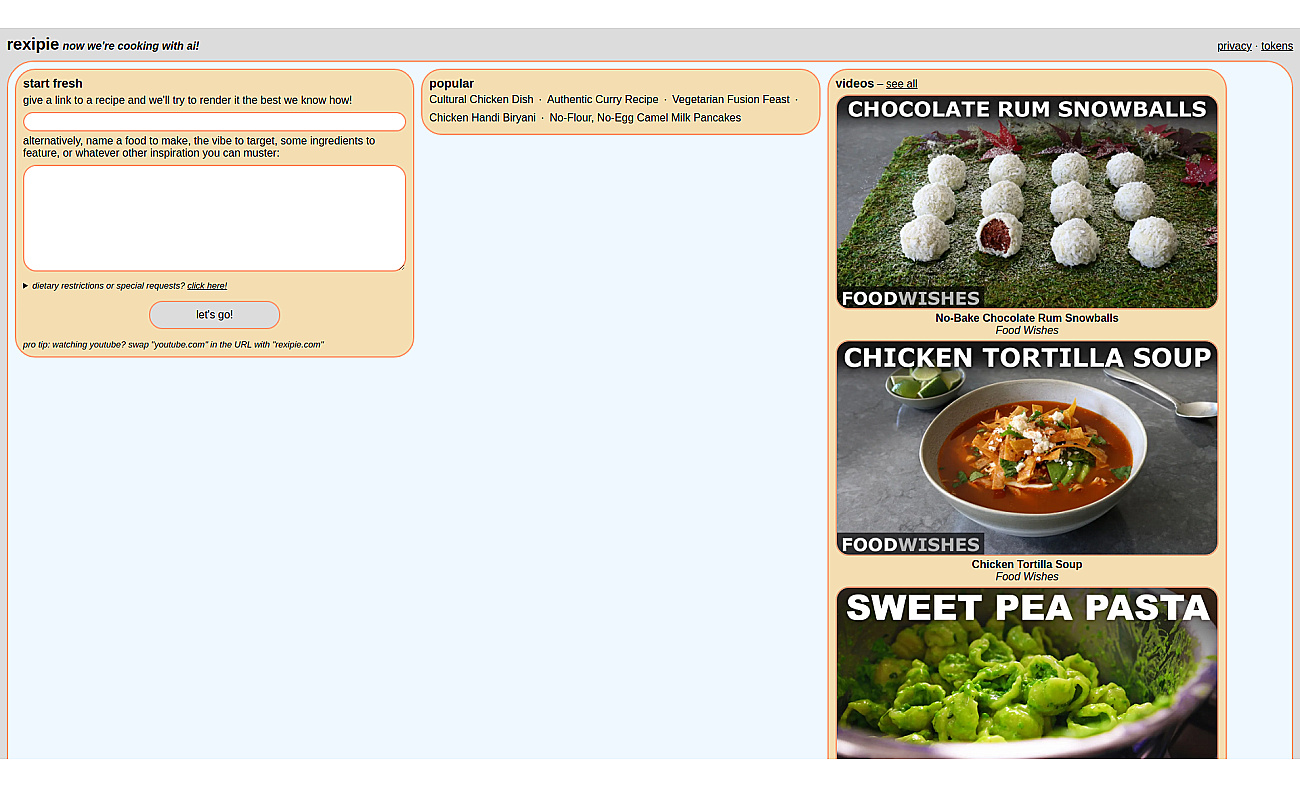 Rexipie screenshot