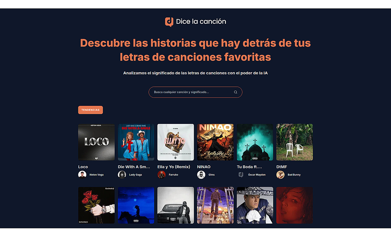 Dice la cancion screenshot