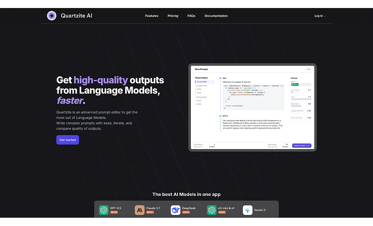 Quartzite screenshot