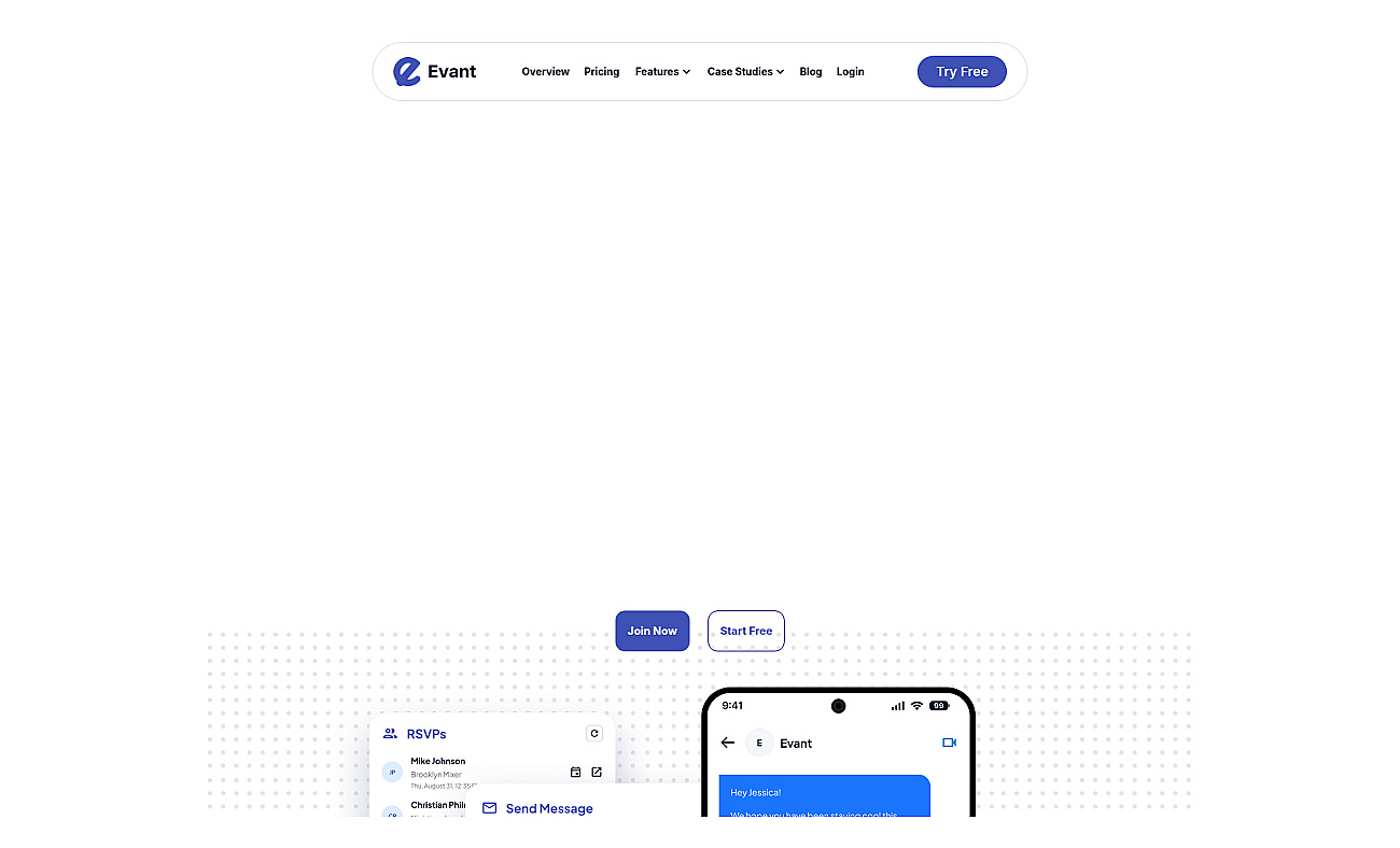 Evant screenshot