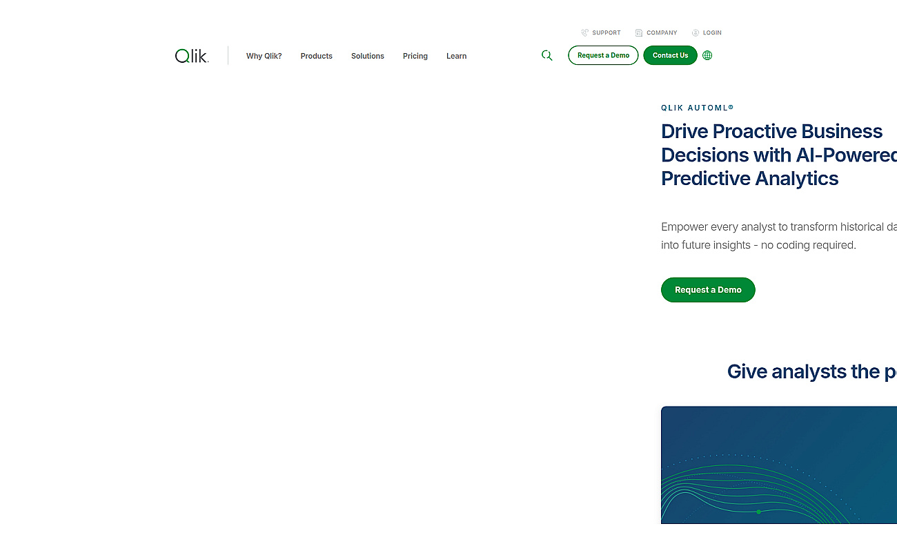 Qlik AutoML screenshot