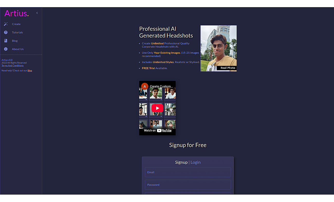 Artius screenshot