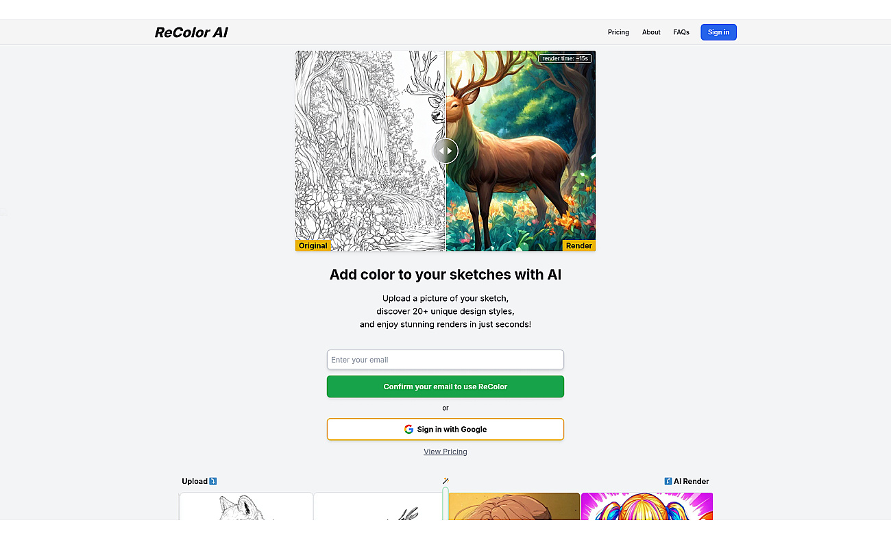 Recolorai screenshot