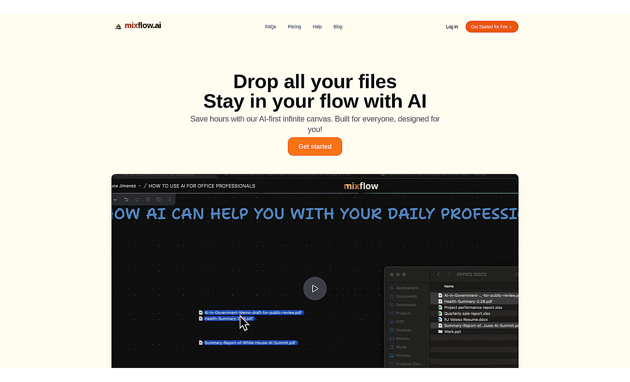 Mixflow.ai screenshot