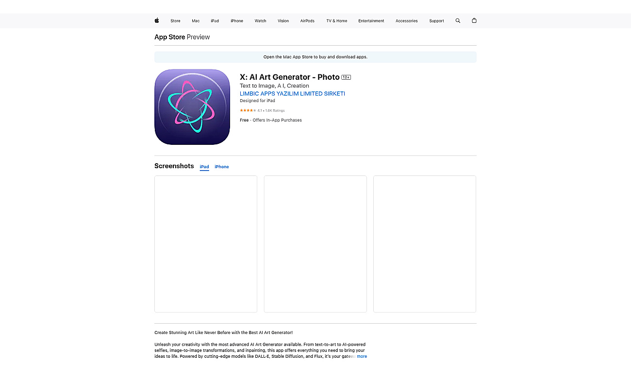 Ai Art Generator App screenshot