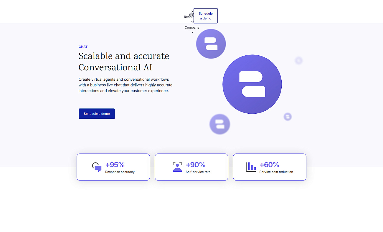 Inbenta Chatbot screenshot