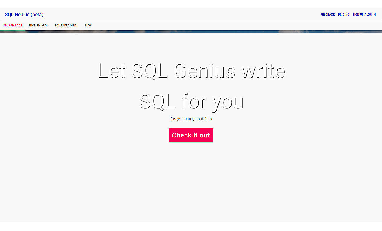 SQLgenius screenshot