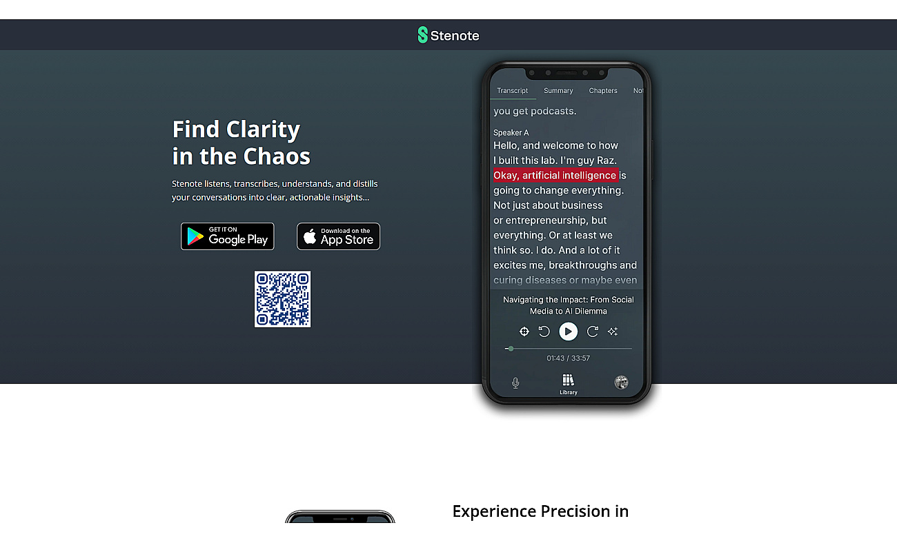 Stenote screenshot