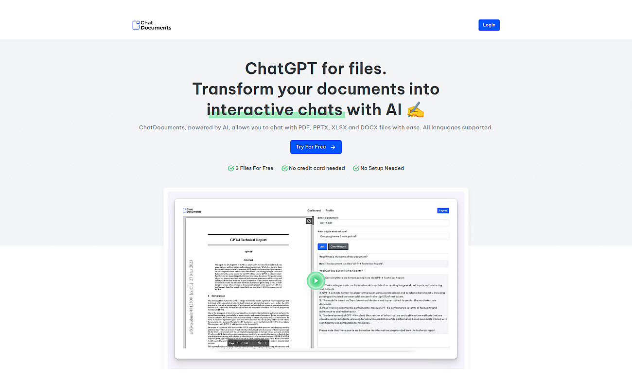 Chat Documents screenshot