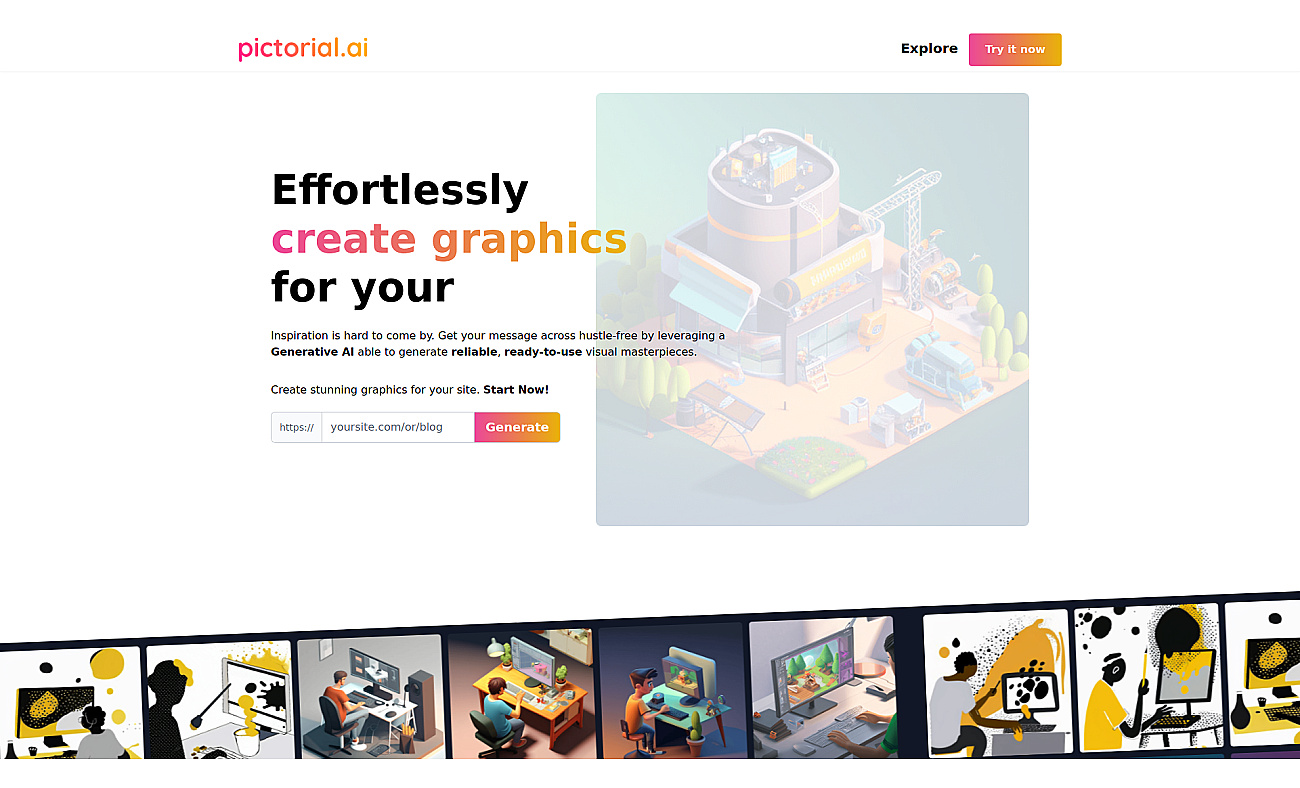 Pictorial screenshot