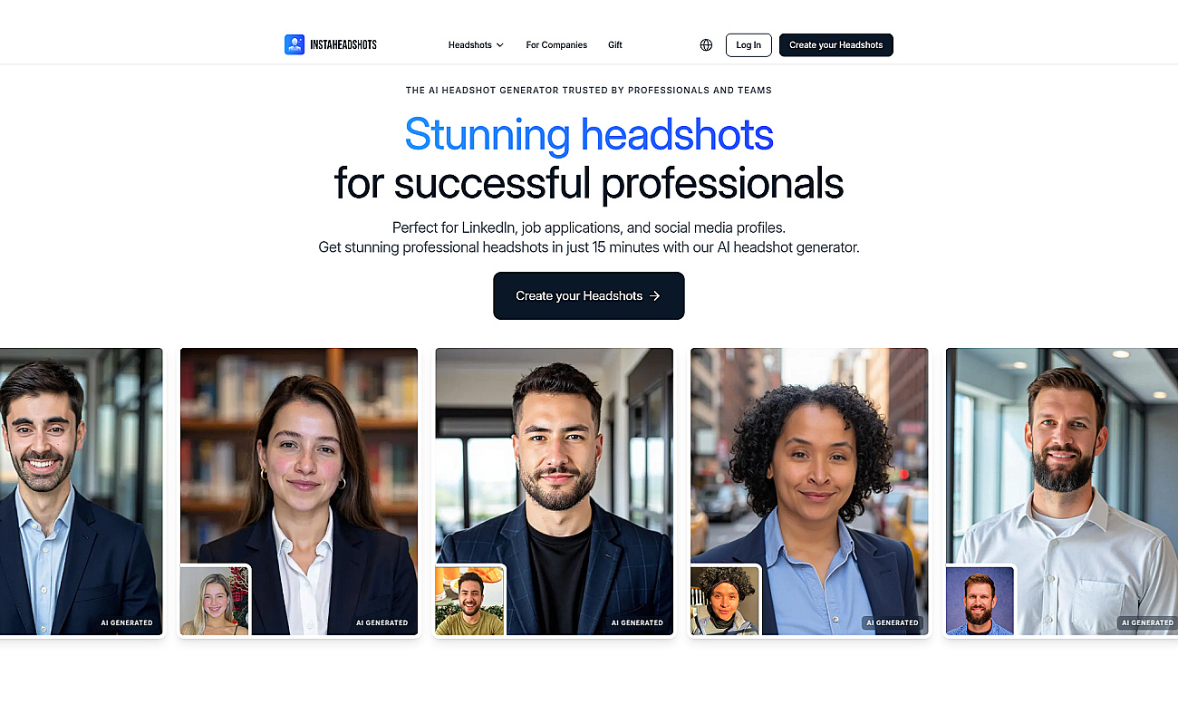 Instaheadshots screenshot