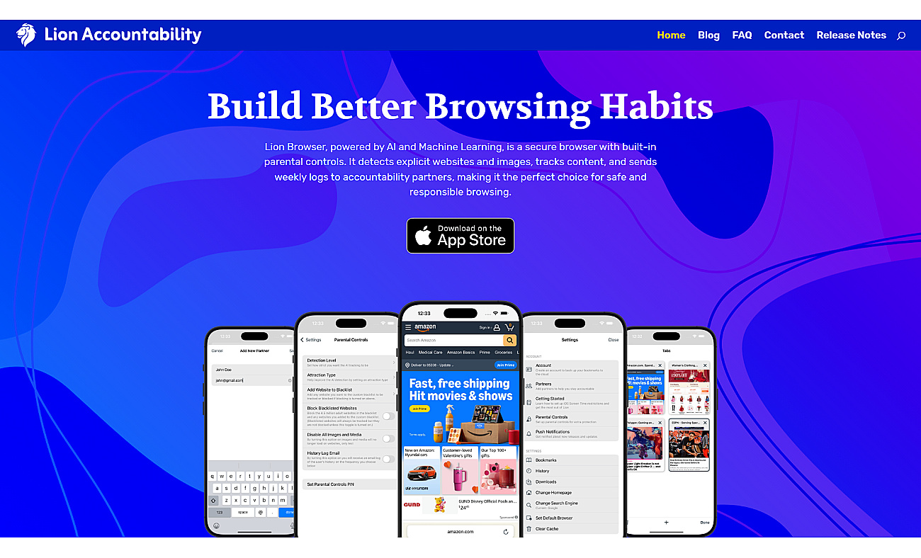 Lion Accountability Browser screenshot