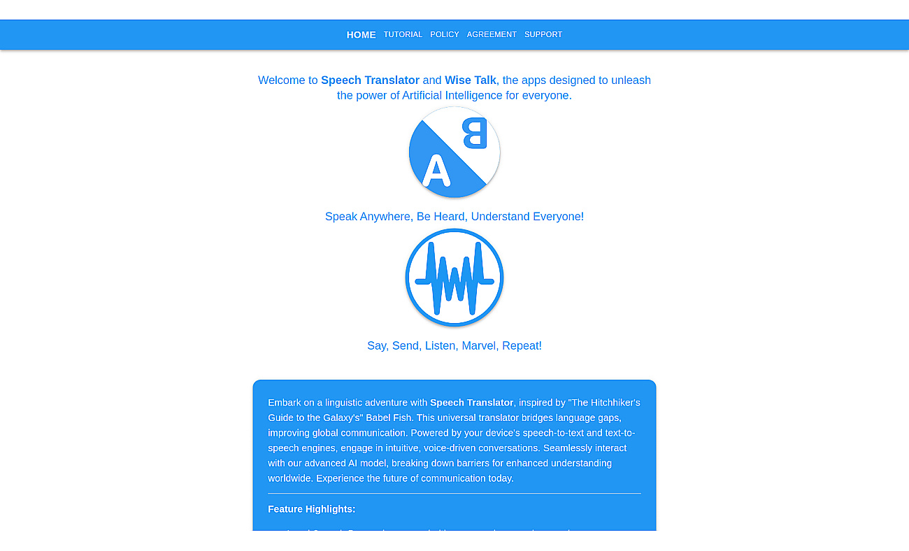 WiseTalk screenshot