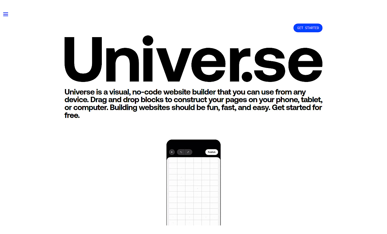 Universe screenshot