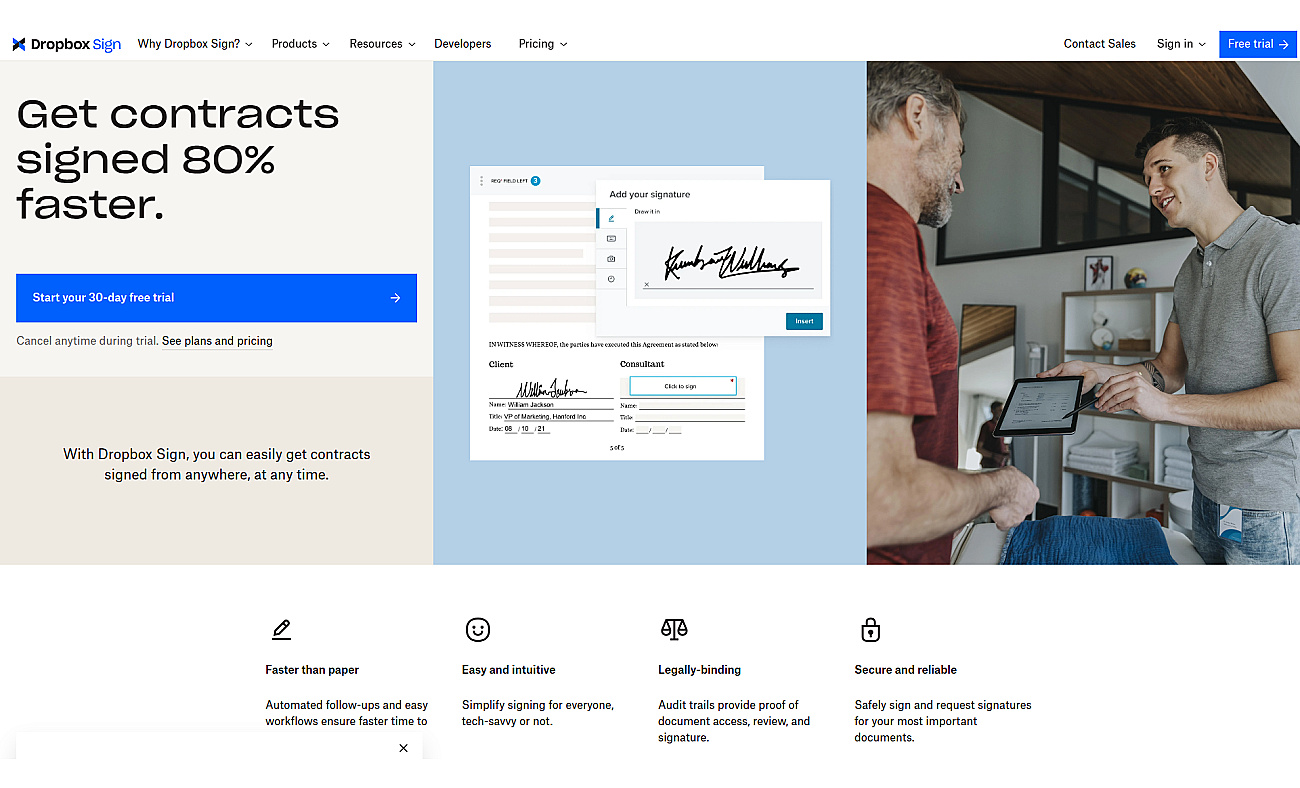 Dropbox Sign screenshot