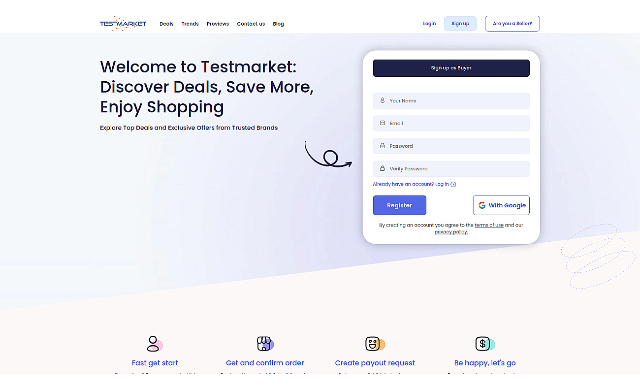 Testmarket Analytics INC screenshot