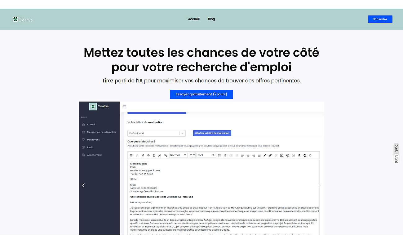 Cleafive screenshot