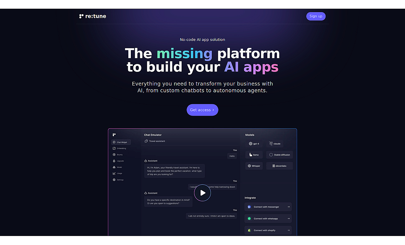 Retune screenshot