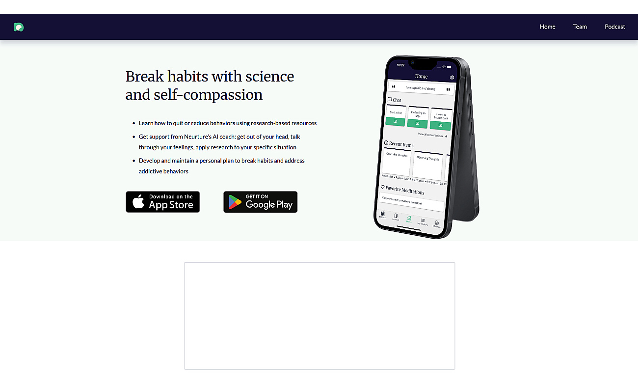 Neurture screenshot
