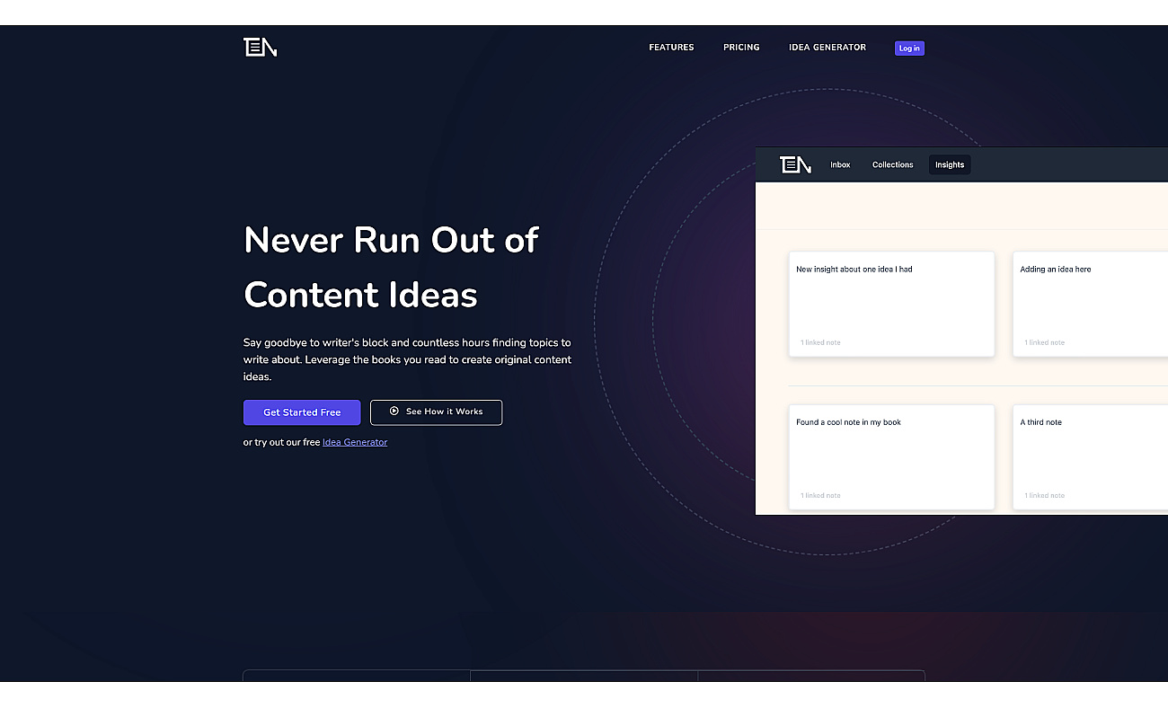 ThinkerNotes screenshot