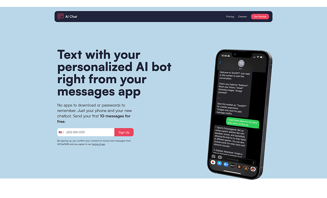 TextGPT screenshot