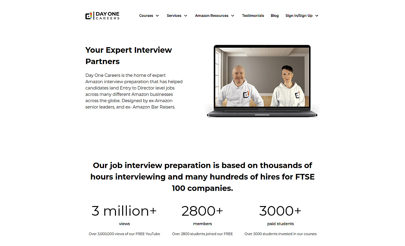 Day One Careers screenshot