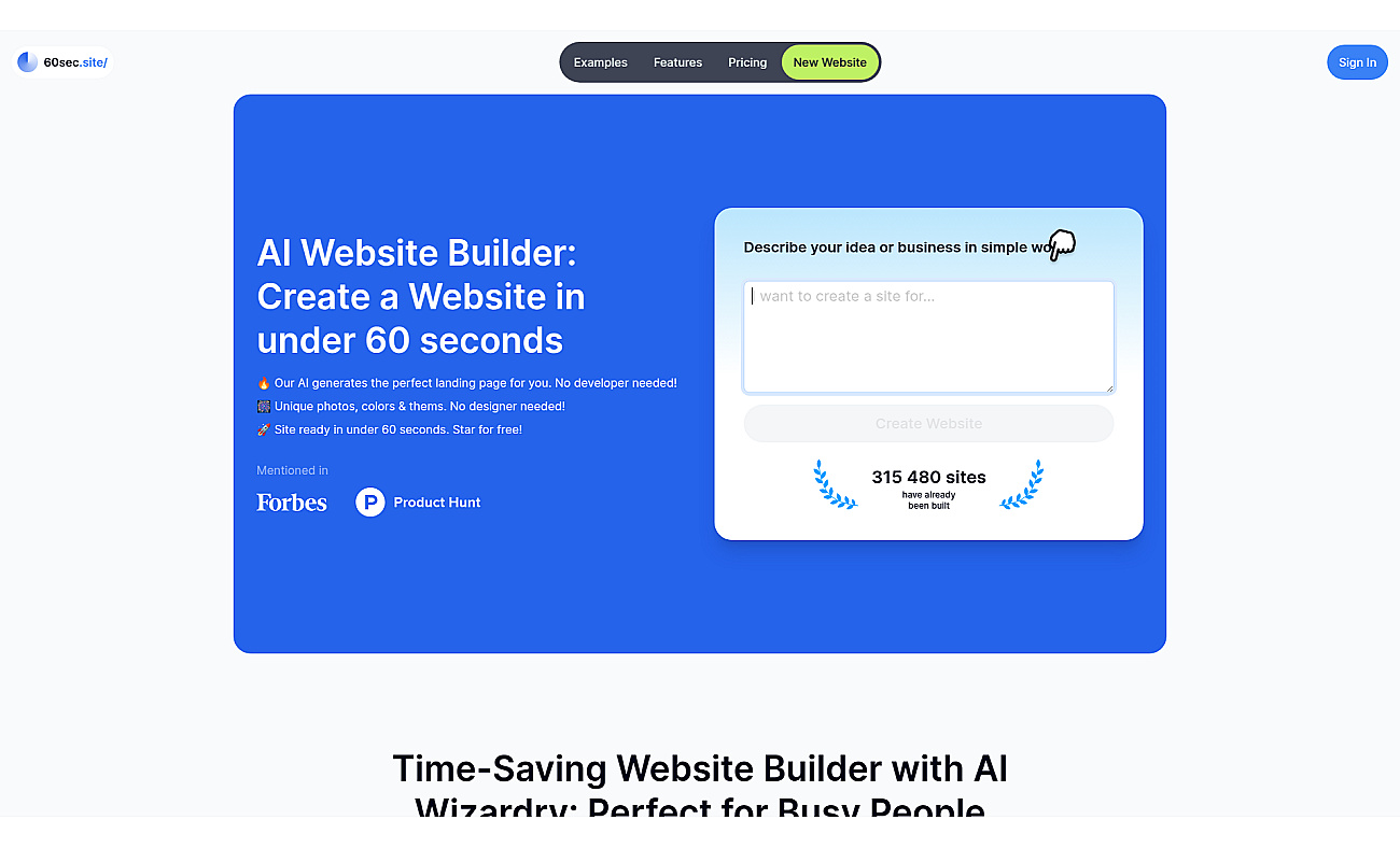 60sec.site screenshot