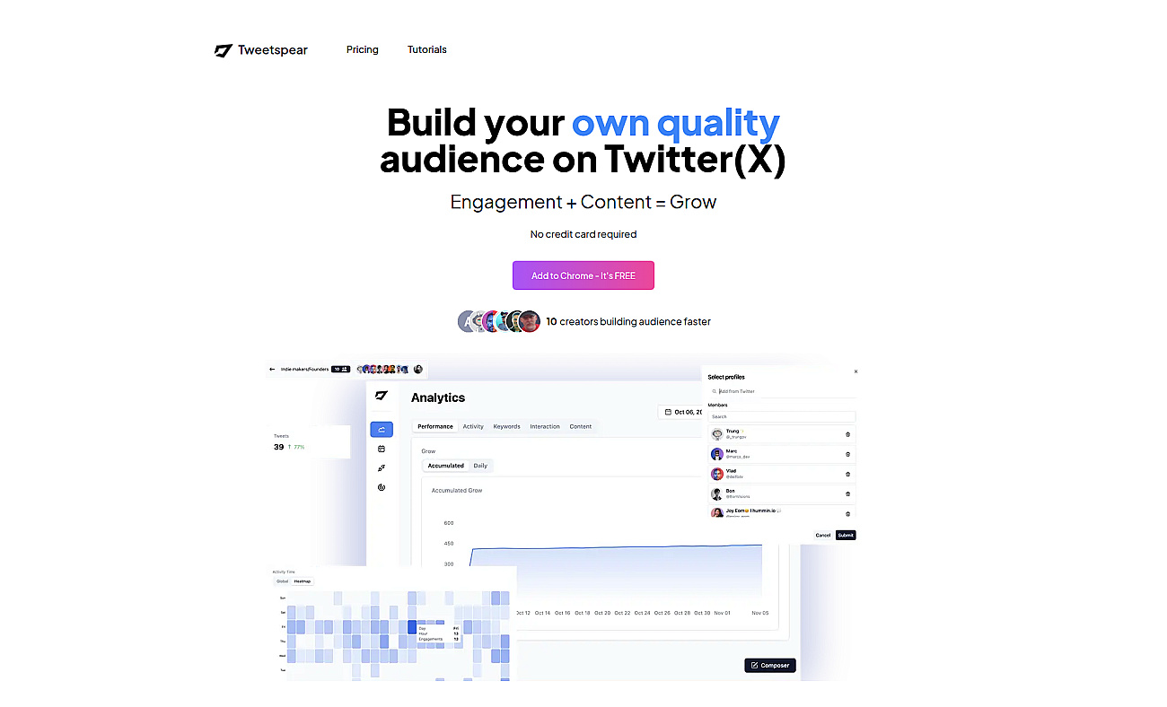 Tweetspear screenshot