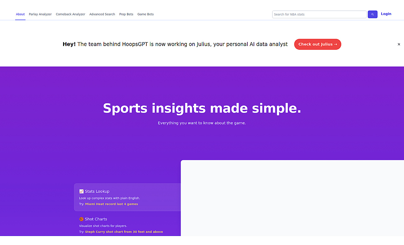 HoopsGPT screenshot