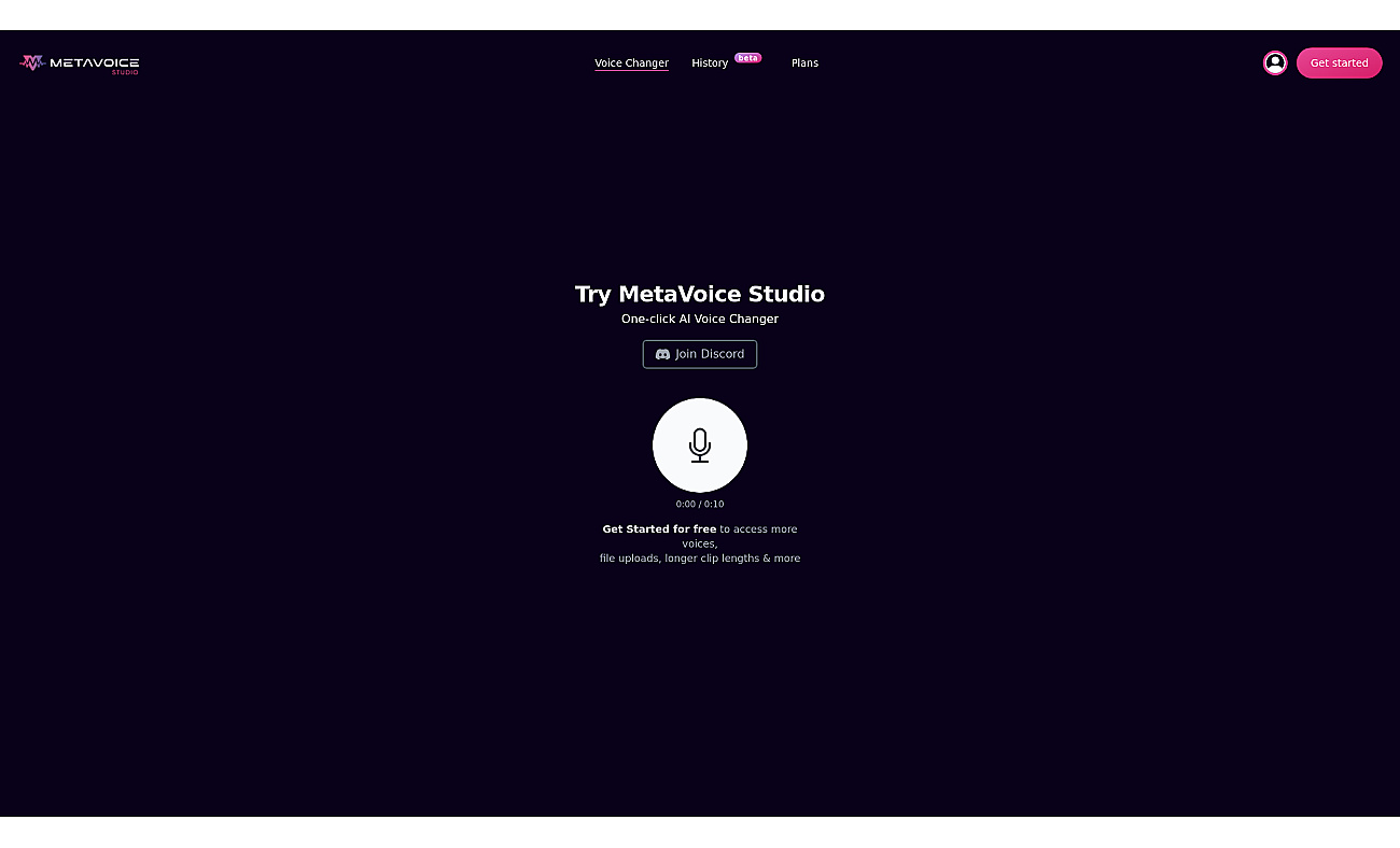 MetaVoice Studio screenshot