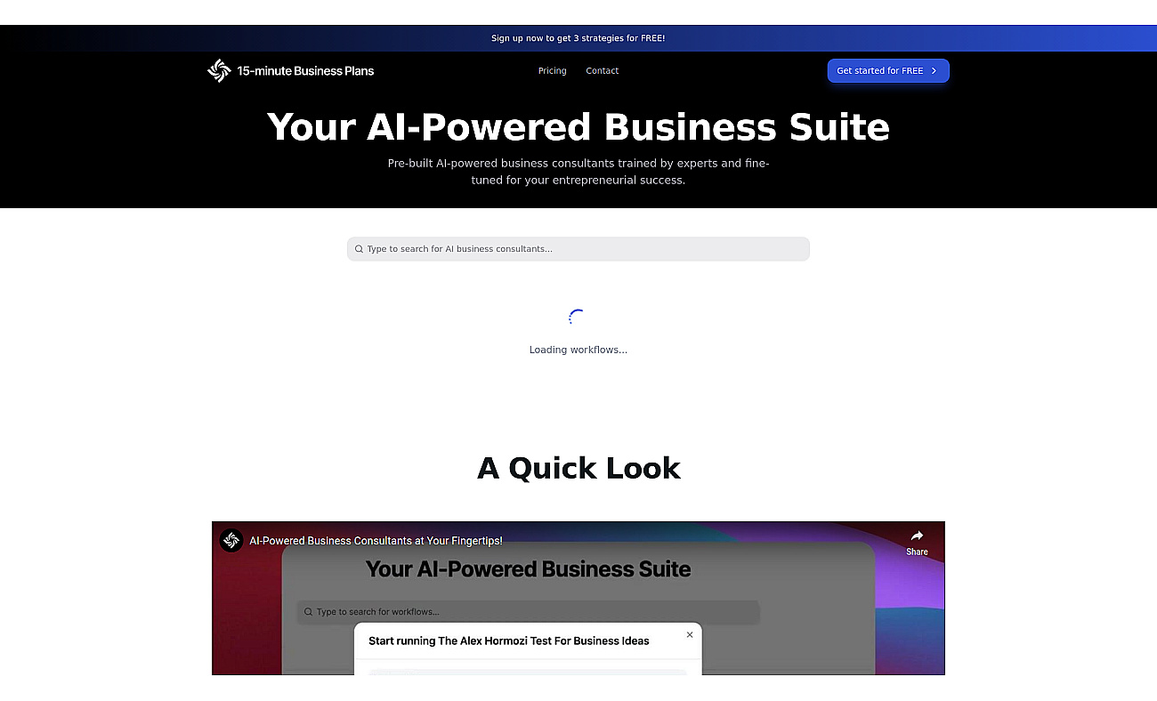 Business Plan Factory screenshot
