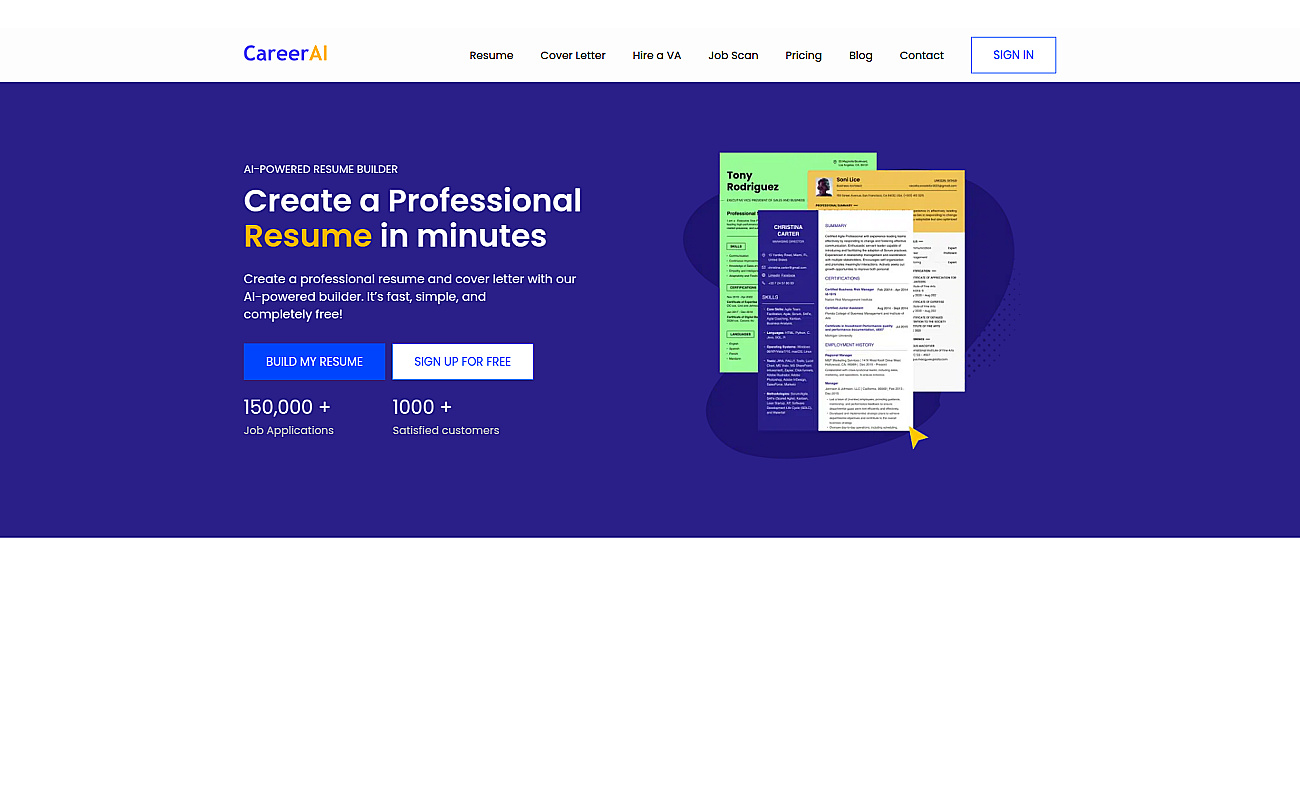 CareerAI screenshot