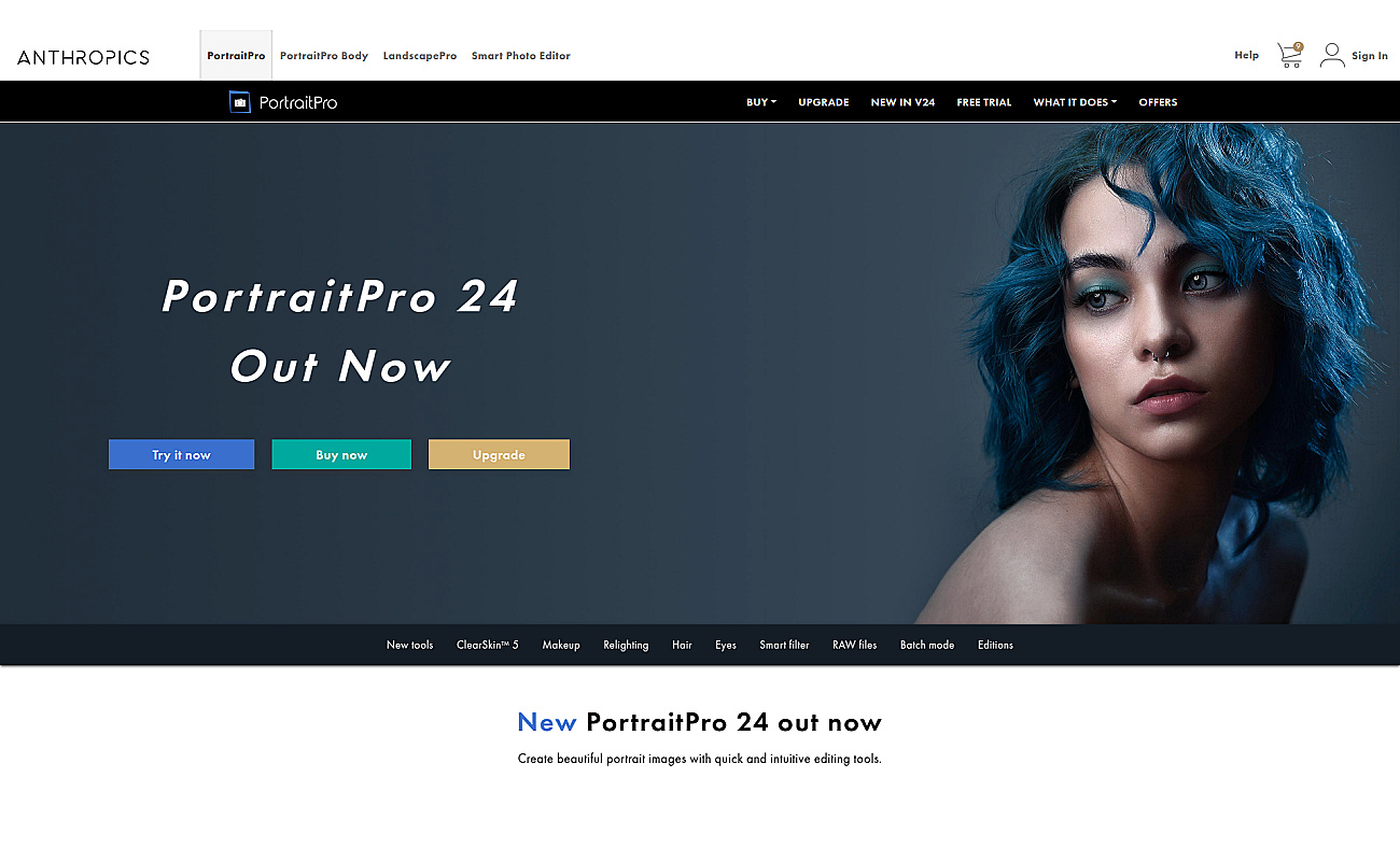 Portrait Pro Photoshop Plugin screenshot