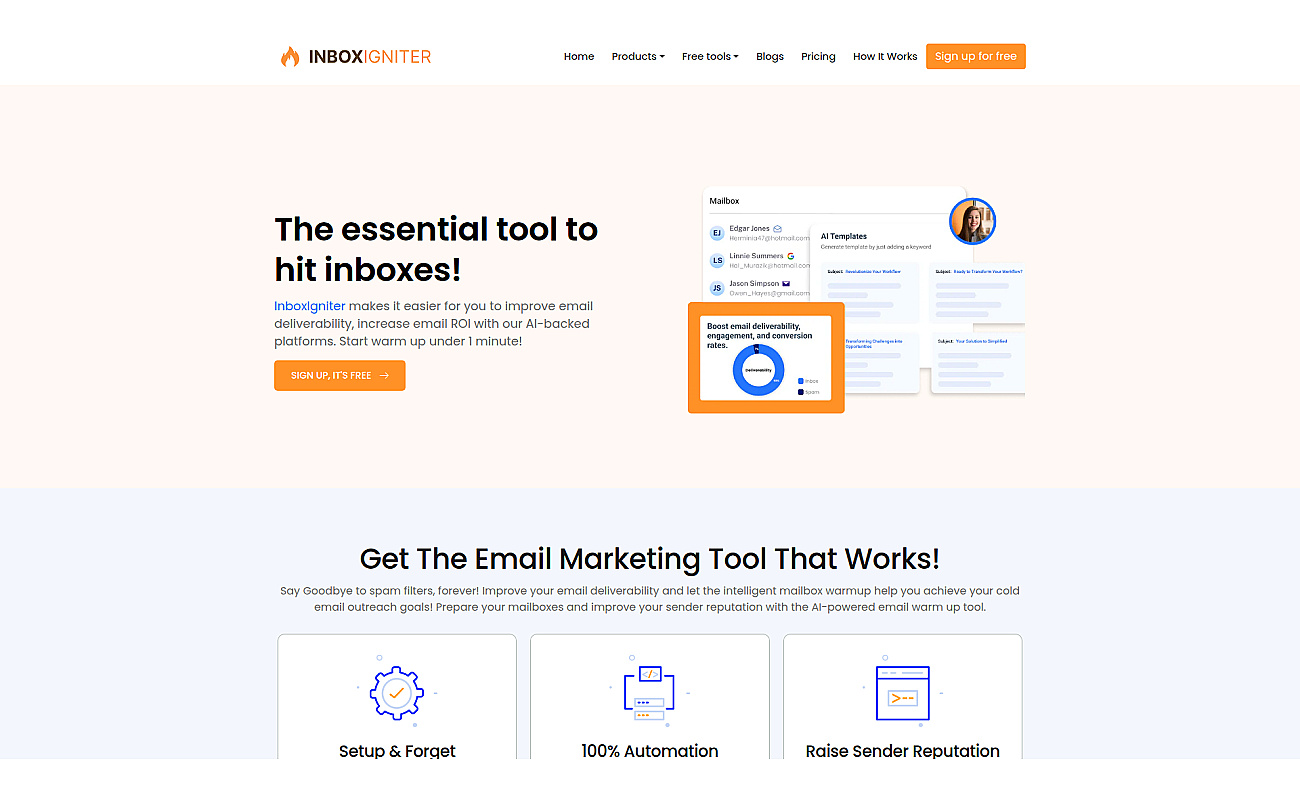 Inboxigniter screenshot