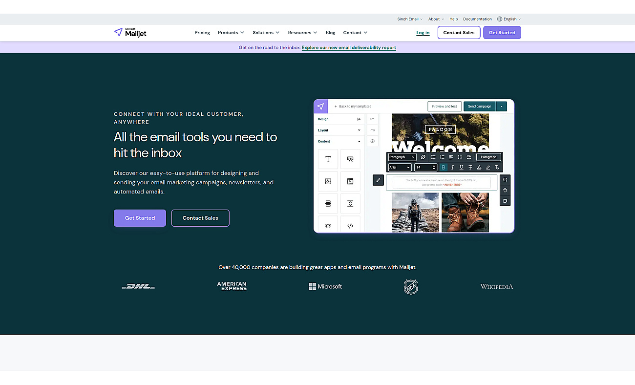 MailJet screenshot
